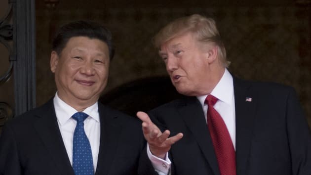 Chủ tịch Trung Quốc Tập Cận Bình và Tổng thống Mỹ Donald Trump. Ảnh: AFP.