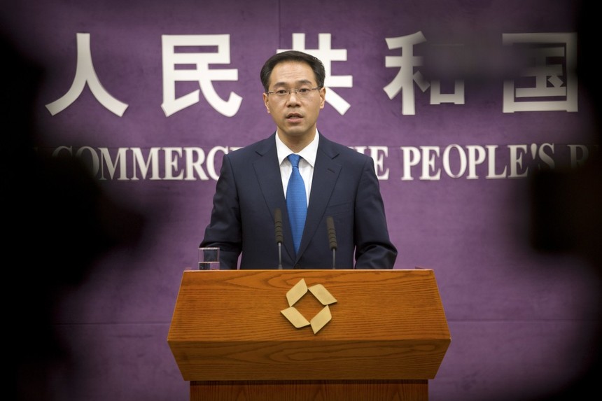 Gao Feng, phát ngôn viên Bộ Thương mại Trung Quốc. Ảnh: SCMP.