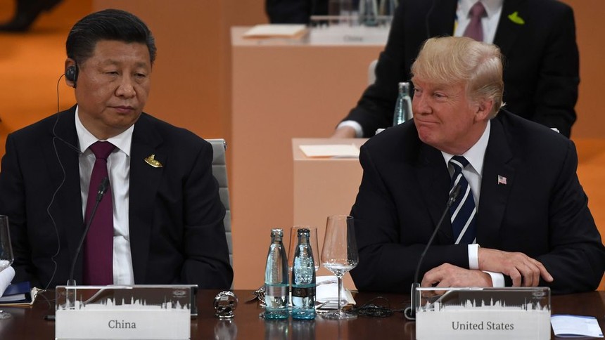 Chủ tịch Trung Quốc Tập Cận Bình và Tổng thống Mỹ Donald Trump. Ảnh: AFP.