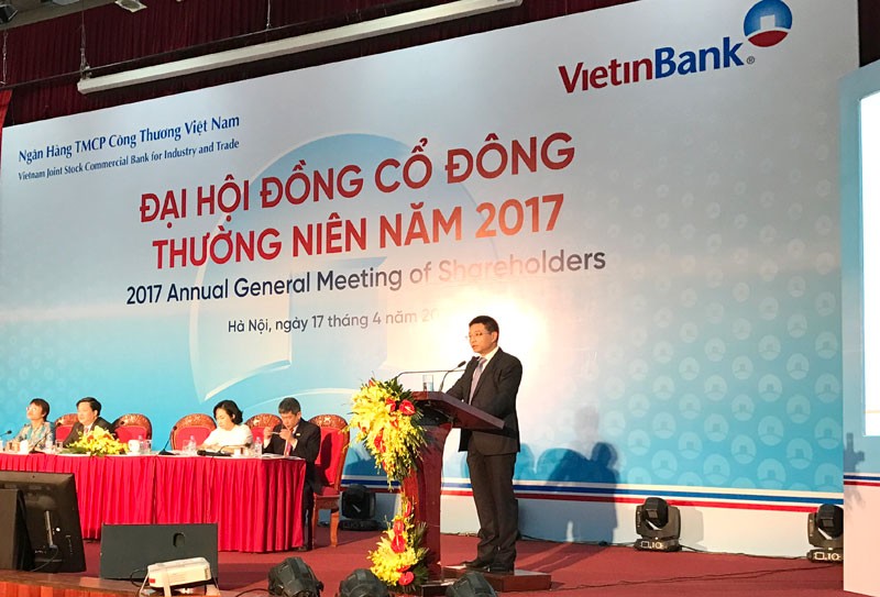 Đại hội đồng cổ đông VietinBank: Cổ đông hỏi về vấn đề nợ xấu 2016 tăng