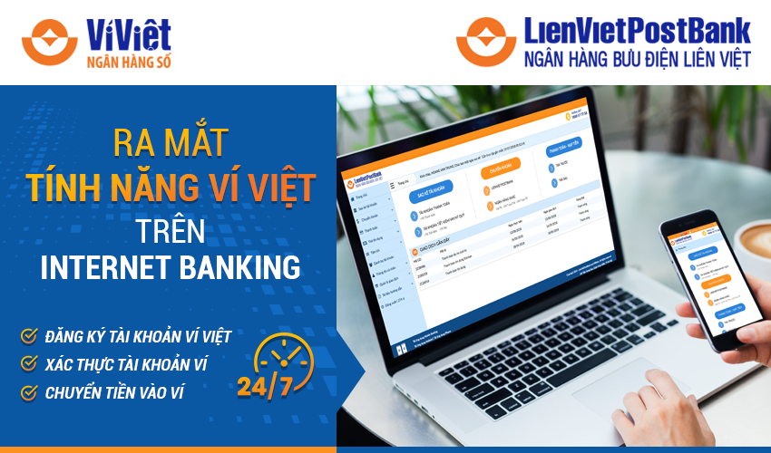 LienVietPostBank ra mắt tính năng Ví Việt trên Internet Banking