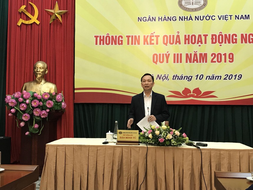 Ông Đào Minh Tú, Phó Thống đốc NHNN Việt Nam phát biểu