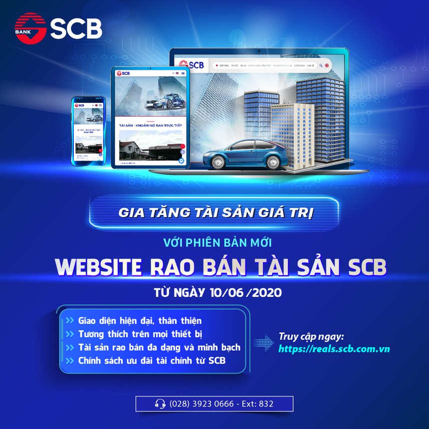 SCB ra mắt phiên bản mới của website “Rao bán tài sản“