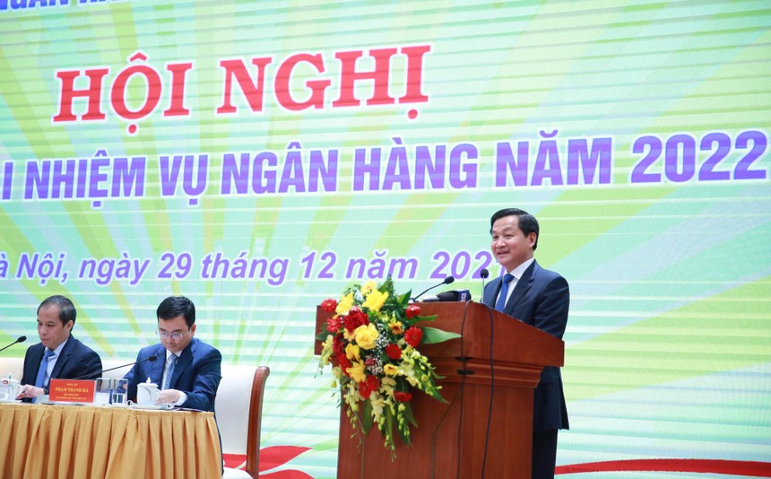 Phó Thủ tướng Chính phủ Lê Minh Khái phát biểu chỉ đạo tại Hội nghị. Ảnh VGP