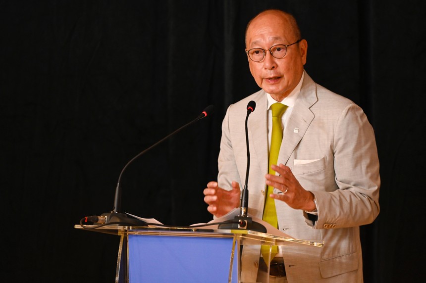 Phó chủ tịch kiêm Tổng giám đốc Tập đoàn UOB, ông Wee Ee Cheong, phát biểu trong buổi họp báo ngày 31/10/2022 tại Singapore