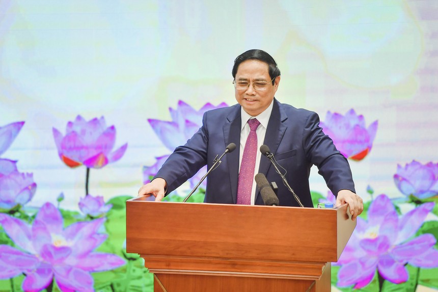 Thủ tướng Chính phủ Phạm Minh Chính phát biểu chỉ đạo tại Hội nghị.