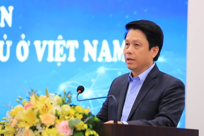 Ông Phạm Tiến Dũng, Phó Thống đốc Ngân hàng Nhà nước (NHNN) phát biểu tại Hội thảo