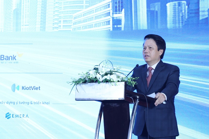 Ông Phạm Tiến Dũng, Phó Thống đốc NHNN Việt Nam phát biểu tại sự kiện