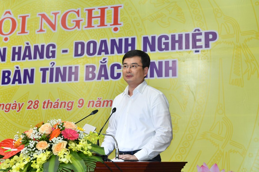 Ông Phạm Thanh Hà, Phó thống đốc Ngân hàng Nhà nước Việt Nam phát biểu tại Hội nghị