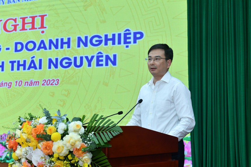 Ông Phạm Thanh Hà, Phó Thống đốc Ngân hàng Nhà nước phát biểu tại Hội nghị.