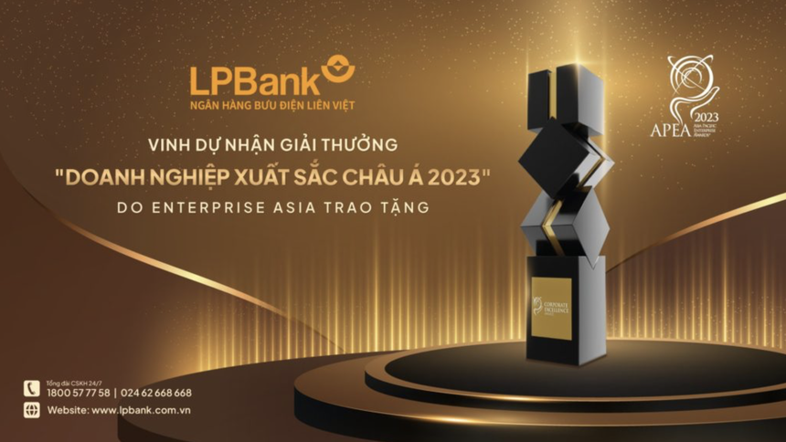 LPBank: Doanh nghiệp xuất sắc châu Á (Corporate Excellence Award) năm 2023