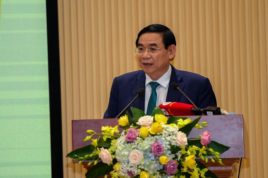 Ông Phan Đức Tú, Chủ tịch HĐQT BIDV phát biểu tại Hội nghị.