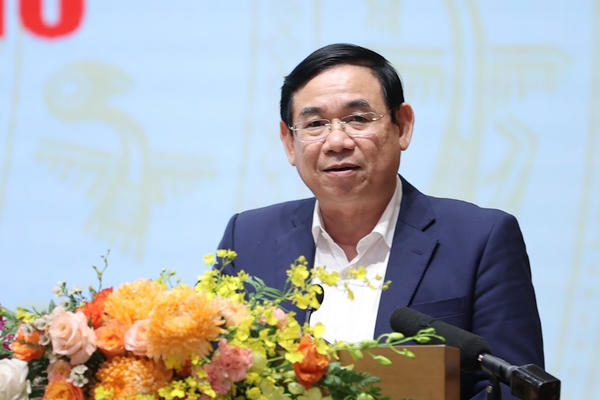 Ông Phan Đức Tú, Chủ tịch HĐQT BIDV, phát biểu tại Hội nghị.