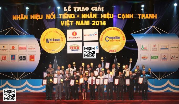 PJICO đoạt giải thưởng “TOP 20 Nhãn hiệu nổi tiếng - Nhãn hiệu cạnh tranh 2014”
