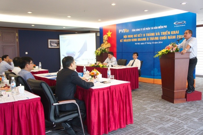 Ông Bùi Vạn Thuận, Tổng giám đốc PVI Holdings phát biểu chỉ đạo tại Hội nghị