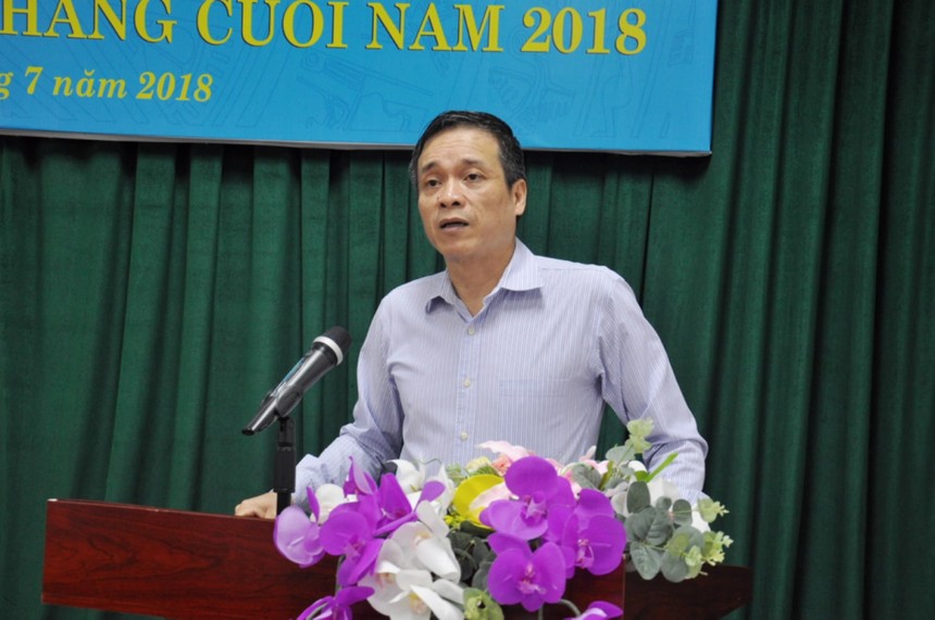 Ông Phùng Ngọc Khánh, Cục trưởng Cục Quản lý và Giám sát bảo hiểm phát biểu tại buổi sơ kết