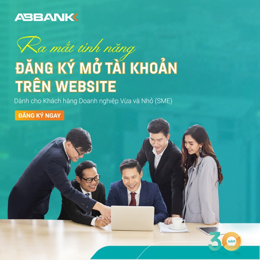 ABBANK ra mắt tính năng đăng ký mở tài khoản thanh toán cho khách hàng SMEs trên website