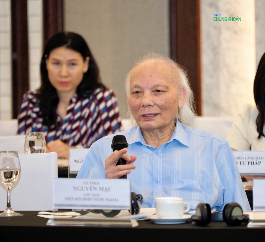GS.TSKH Nguyễn Mại phát biểu tại Hội nghị (Ảnh: M.Minh)