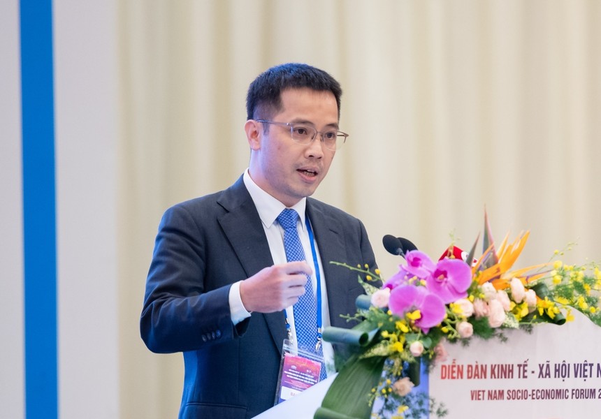 Ông Đậu Anh Tuấn, Phó Tổng Thư ký, Trưởng Ban Pháp chế VCCI phát biểu tại Diễn đàn.