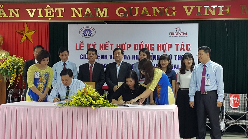 Prudential Việt Nam thực hiện  bảo lãnh viện phí với bệnh viện Phú Thọ