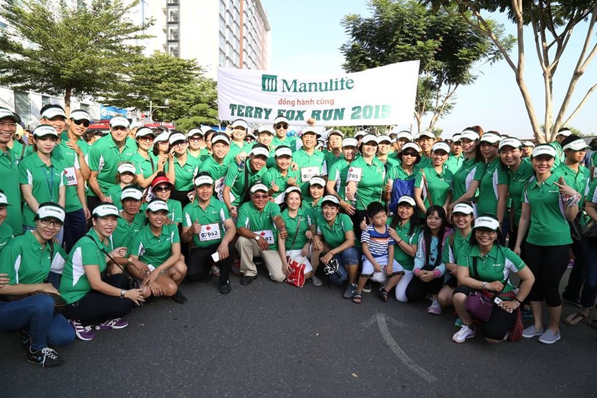 Manulife Việt Nam tài trợ "Cuộc chạy Terry Fox 2015"