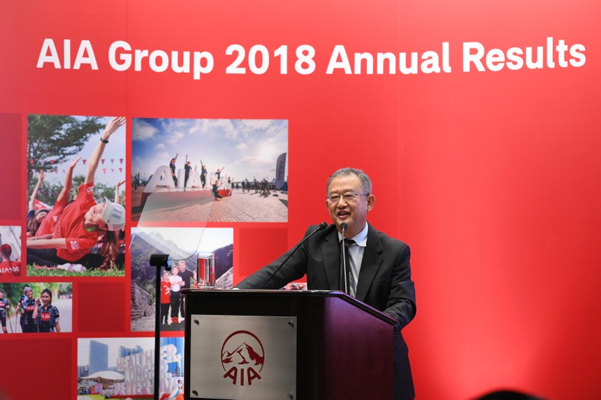 Tập đoàn AIA công bố tăng trưởng 2 con số trong năm tài chính 2018