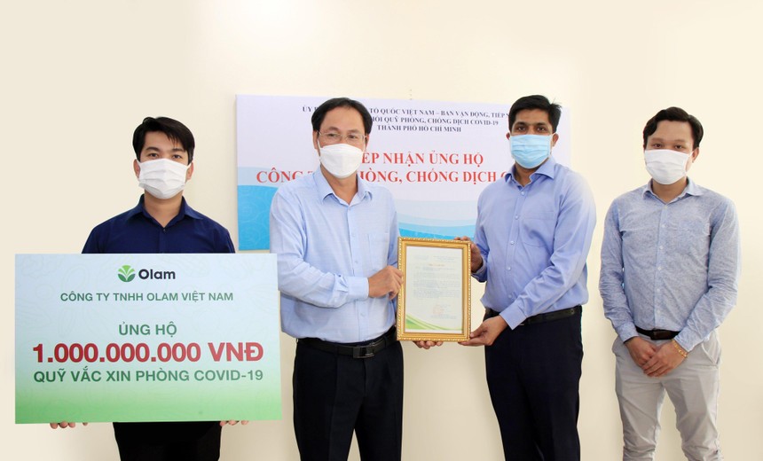 Olam Việt Nam tài trợ hơn 5 tỷ đồng cho Quỹ vắc-xin phòng chống Covid-19