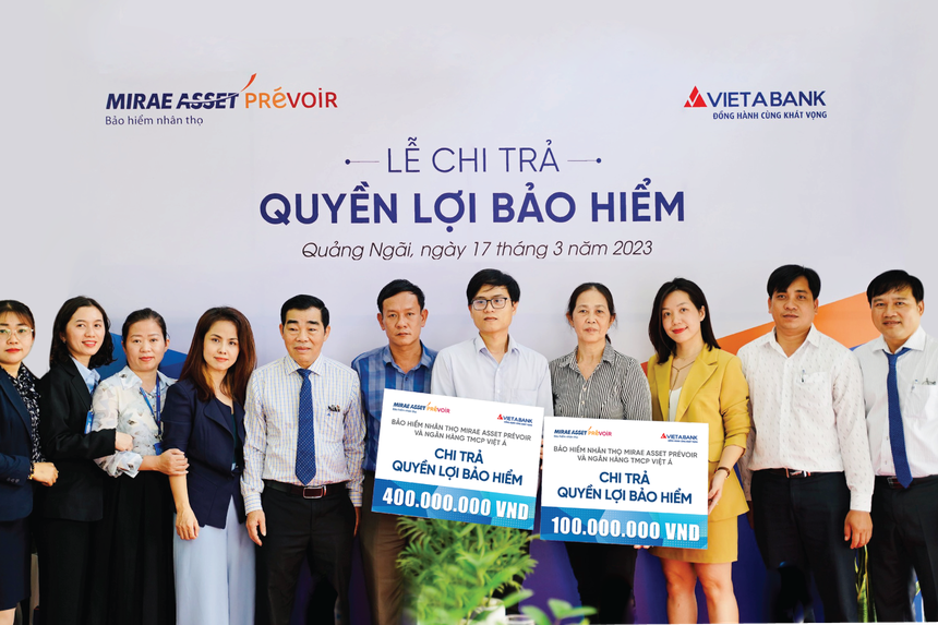Mirae Asset Prévoir chi trả quyền lợi 500 triệu đồng cho khách hàng ở Quảng Ngãi