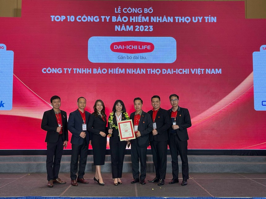 Dai-ichi Life Việt Nam: Top 2 trong “Top 10 công ty bảo hiểm nhân thọ uy tín” năm 2023 