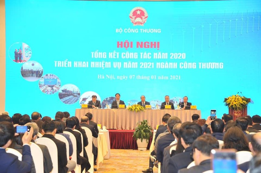 Toàn cảnh Hội nghị tổng kết công tác năm 2020 và triển khai nhiệm vụ năm 2021 ngành Công thương