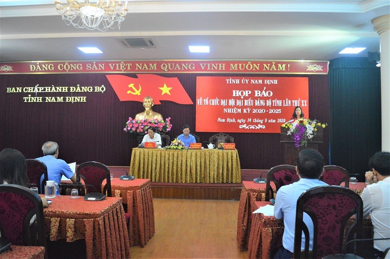 Đại hội đại biểu Đảng bộ tỉnh Nam Định lần thứ XX sẽ diễn ra từ ngày 23 đến ngày 26-9, tại Nhà văn hóa Trung tâm 3-2.