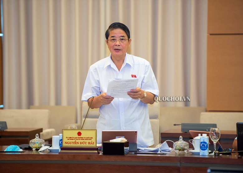 Chủ nhiêm Ủy ban Tài chính - Ngân sách của Quốc hội Nguyễn Đức Hải.