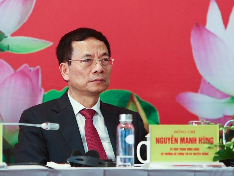 Bộ trưởng Bộ Thông tin và Truyền thông Nguyễn Mạnh Hùng (Ảnh TT).