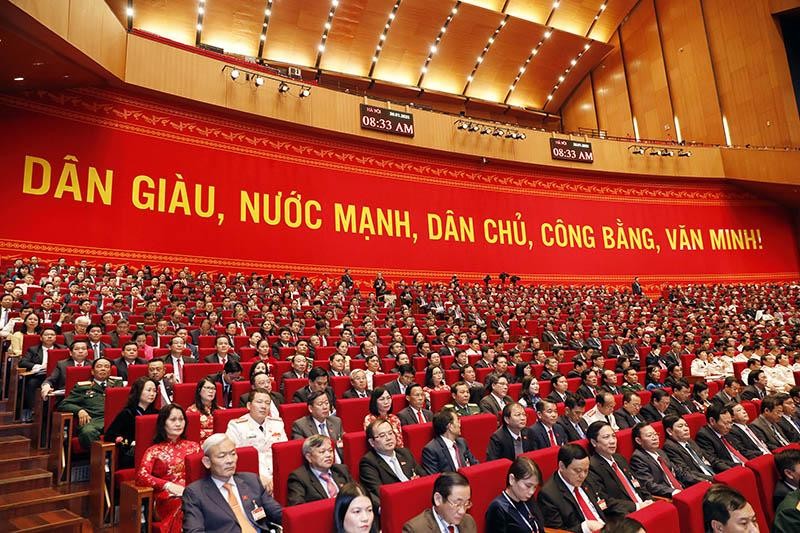 Lễ khai mạc Đại hội Đại biểu toàn quốc lần thứ XIII của Đảng tại Hà Nội sáng 26/1. Ảnh: Quang Vinh