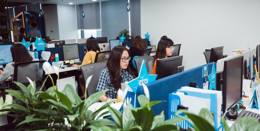 Ảnh minh hoạ: Lao động Việt Nam làm việc tại công ty tuyển dụng nhân sự Nhật Bản, có văn phòng tại TP.HCM.