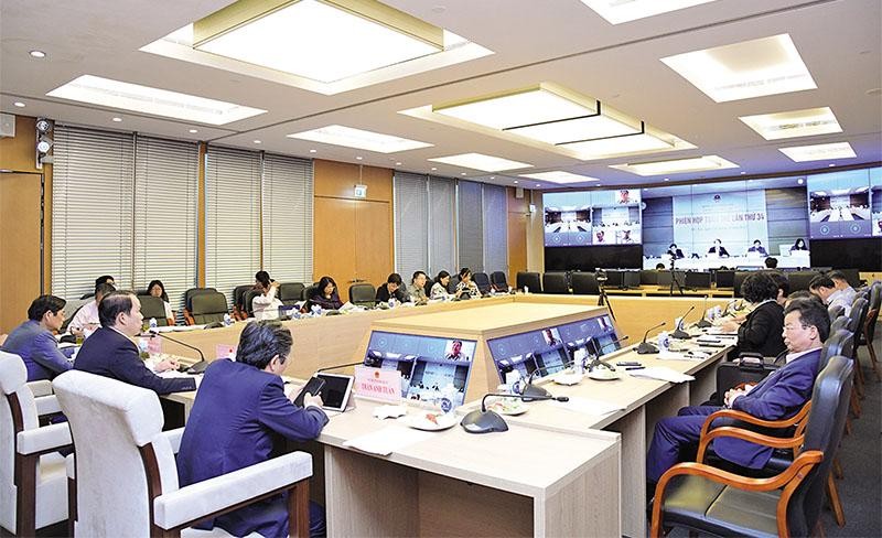 Phiên họp của Ủy ban Pháp luật thẩm tra Báo cáo Tổng kết công tác của Chính phủ nhiệm kỳ 2016 - 2021