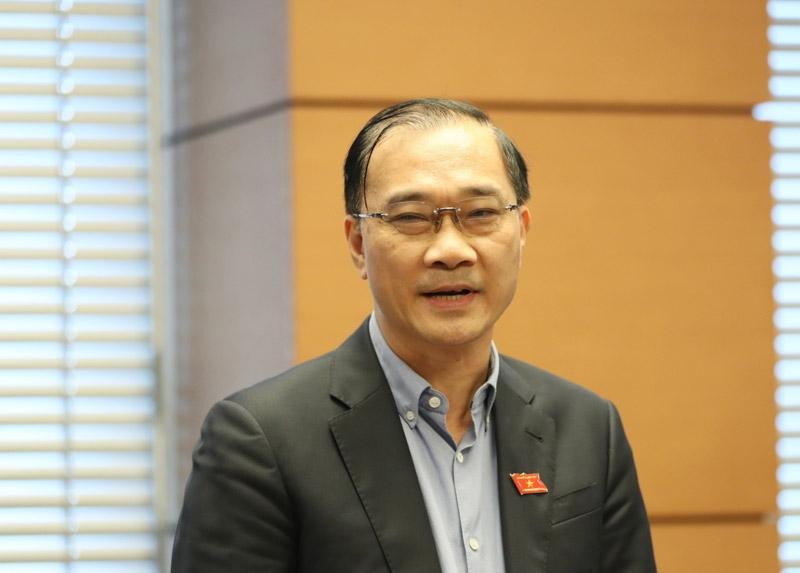 Chủ nhiệm Uỷ ban Kinh tế Vũ Hồng Thanh phát biểu tại phiên thảo luận tổ - (Ảnh Duy Linh)