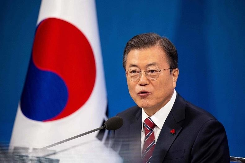 Tỷ lệ nợ/GDP của Hàn Quốc đã tăng từ khoảng 40% khi chính quyền của Tổng thống Moon Jae-in nhậm chức vào năm 2017. Ảnh: AFP