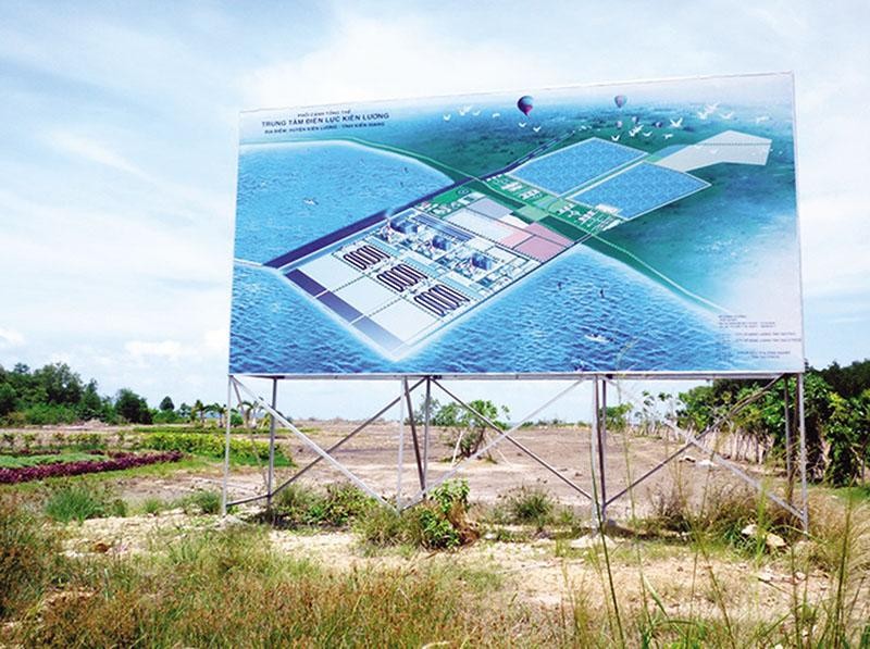 Dự án Trung tâm Nhiệt điện Kiên Lương đã “đắp chiếu” nhiều năm. Ảnh: Lê Vân
