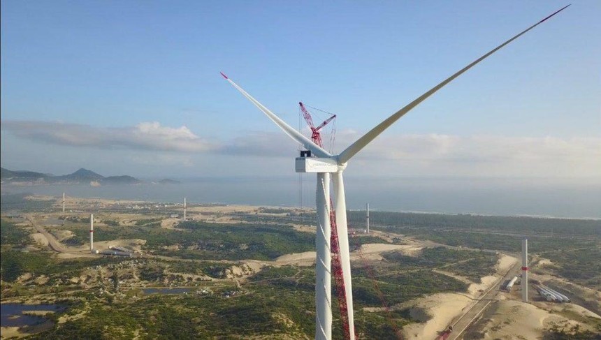 Nhà máy điện gió Phương Mai 1 có tổng công suất 26,4 MW được xây dựng trên diện tích 141 ha tại Bình Định