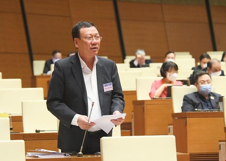 Tổng Thanh tra Chính phủ Đoàn Hồng Phong giải trình ý kiến đại biểu.