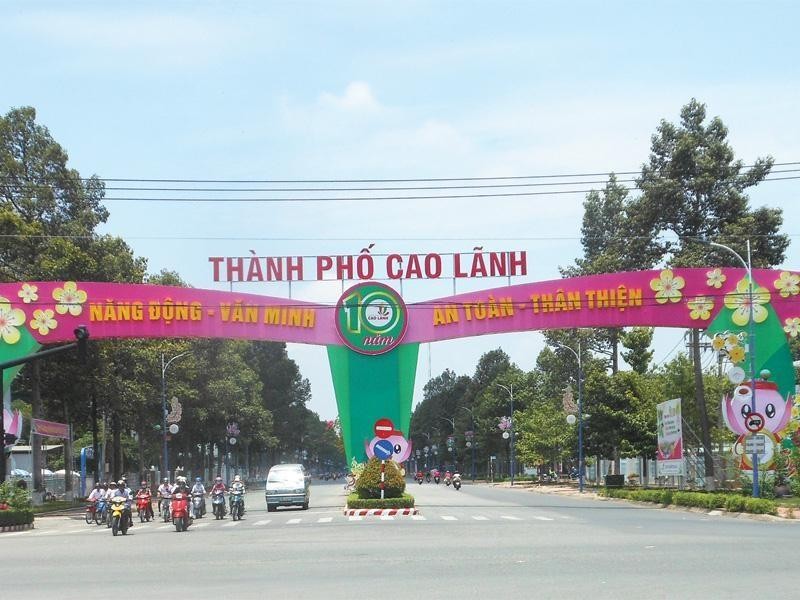 Một góc thành phố Cao Lãnh, tỉnh Đồng Tháp