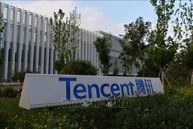 Trụ sở Công ty Tencent ở Bắc Kinh, Trung Quốc. Ảnh: AFP/TTXVN