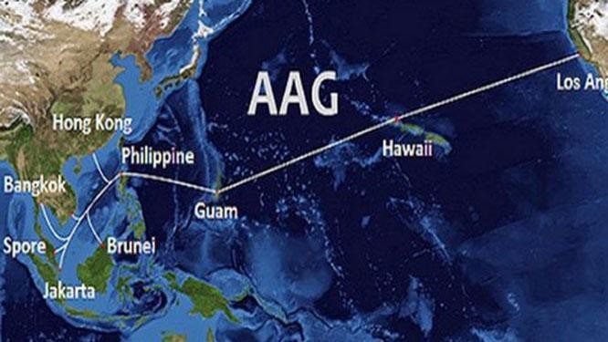 Tuyến cáp quang biển AAG liên tục gặp sự cố trong năm 2021.