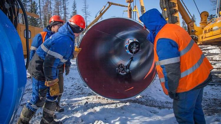 Đường ống "Sức mạnh Siberia" là hệ thống truyền khí đốt lớn nhất tại phía Đông nước Nga. Ảnh: DW 