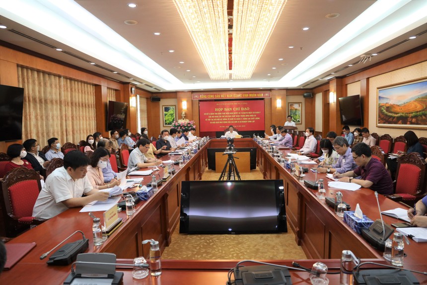 Phiên họp Ban Chỉ đạo sơ kết 5 năm Nghị quyết 19-NQ/TW của Ban Chấp hành Trung ương Đảng khóa XII ngày 12/5