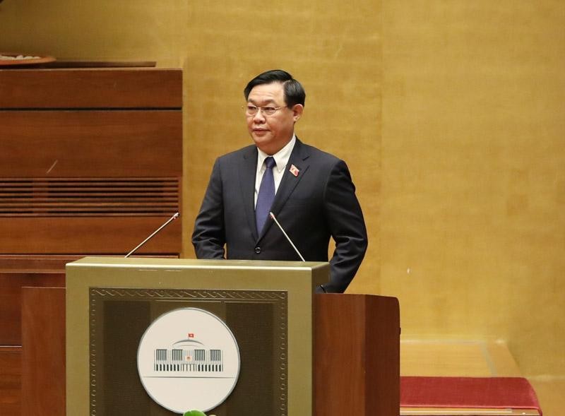 Chủ tịch Quốc hội Vương Đình Huệ phát biểu khai mạc kỳ họp thứ ba, Quốc hội khóa XV- (Ảnh: Duy Linh) .