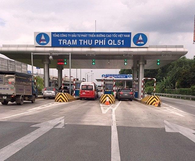 Trạm thu phí Quốc lộ 51 trên tuyến cao tốc TP.HCM - Long Thành - Dầu Giây.