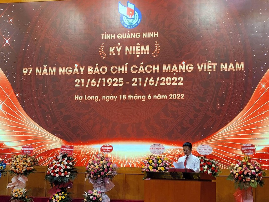 Ông Đỗ Ngọc Hà, Phó Chủ tịch Thường trực Hội Nhà báo tỉnh Quảng Ninh phát biểu