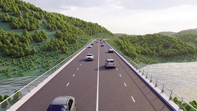 Phối cảnh Dự án tuyến cao tốc Hữu Nghị - Chi Lăng, đầu tư theo phương thức BOT.